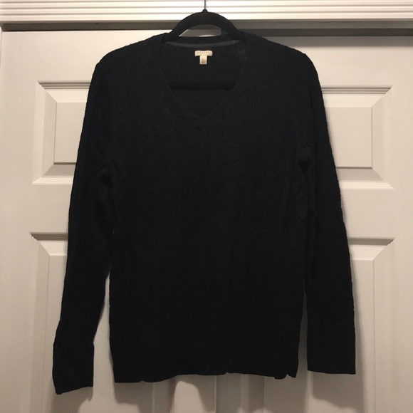 Sonoma Black Cable Knit Sweater, XL - Picture 1 of 3
